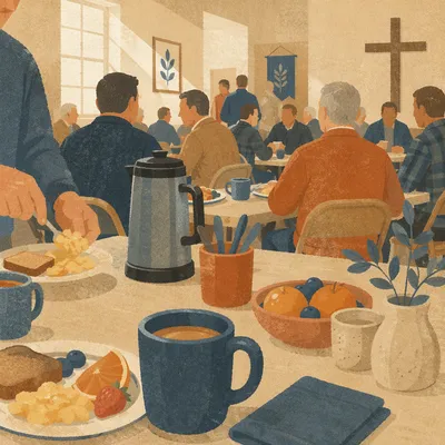 Mens Breakfast Fellowship in Church Hall