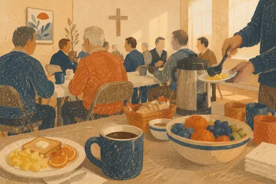 Mens Breakfast Fellowship in Church Hall