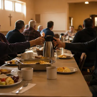 Mens Breakfast Fellowship in Church Hall