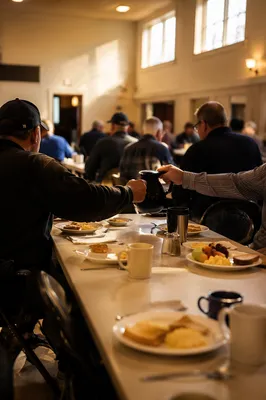 Mens Breakfast Fellowship in Church Hall