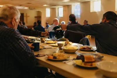 Mens Breakfast Fellowship in Church Hall