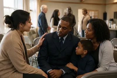 Church Community Support After Weekend Service