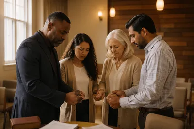 Church Leadership Team Praying Together