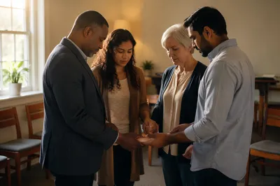 Church Leadership Team Praying Together