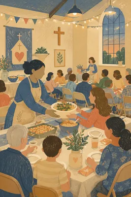 Mission Support Church Dinner Fellowship Gathering