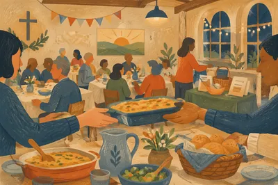 Warm Mission Support Church Dinner Fellowship