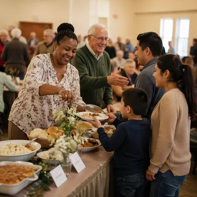Church Mission Support Fundraiser Dinner Gathering