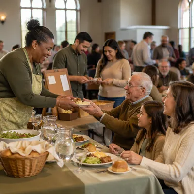 Church Mission Support Dinner Fundraiser Gathering