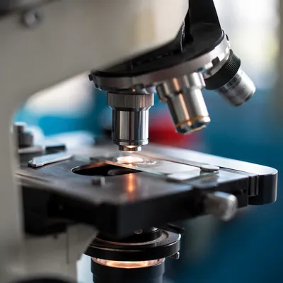 Mission Trip Clinic Microscope Close Up