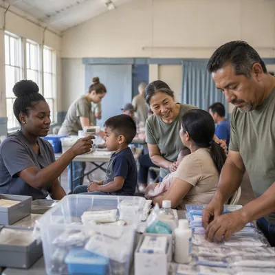 Church Volunteers Serving at Rural Medical Clinic