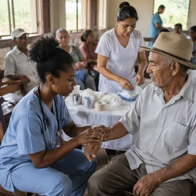 Volunteers Serving at Rural Medical Clinic