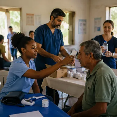 Church Volunteers Serving at Rural Medical Clinic