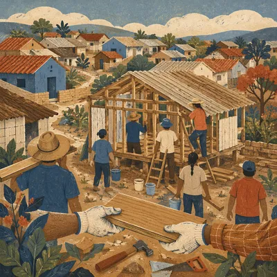 Mission Team Building Hope in Village