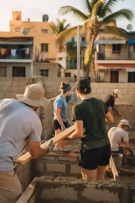 Mission Trip Team Building Modest Home