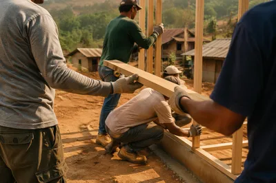 Mission Trip Team Building Village Home