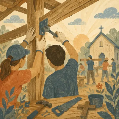 Mission Team Building Shelter by Rural Chapel