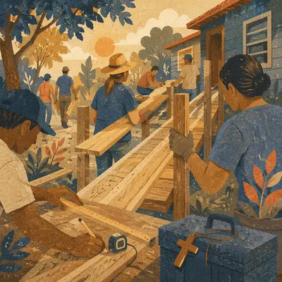 Mission Team Building Wheelchair Ramp