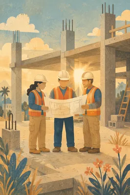 Mission Team Planning Community Construction Project