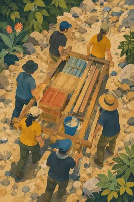 Mission Team Building Project in Rural Riverbed