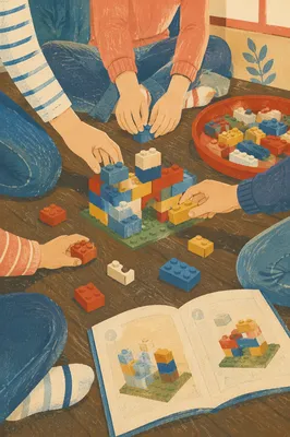 Mission Team Building with Colorful Bricks
