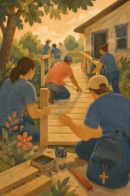 Mission Team Builds Rural Wheelchair Ramp