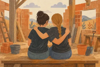 Mission Trip Volunteers Building Together in Hope