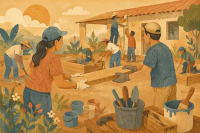 Mission Team Building Garden Project