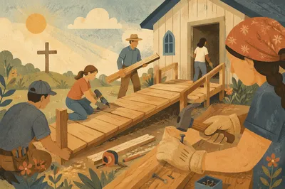 Mission Team Building Chapel Accessibility Ramp