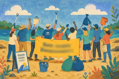 Mission Team Beach Cleanup Celebration