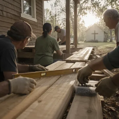 Mission Team Building Ramp by Rural Chapel