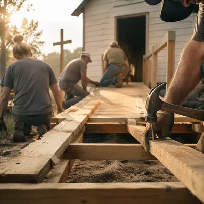 Mission Trip Ramp Builders at Countryside Chapel