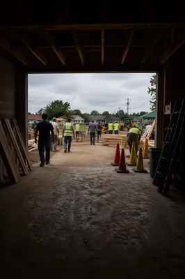 Mission Team Preparing Community Building Project