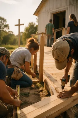 Mission Team Building Chapel Accessibility Ramp