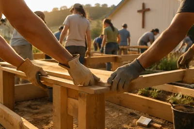 Mission Team Building Rural Garden Shelter