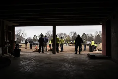 Mission Team Preparing Community Building Project