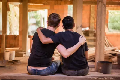 Mission Trip Volunteers Building Together
