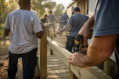 Mission Team Building Ramp at Rural Hall