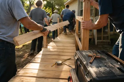 Mission Team Building Wheelchair Ramp