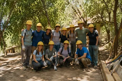 Mission Trip Team After Building Project
