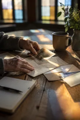 Missionary Prayer Letters on Fellowship Table