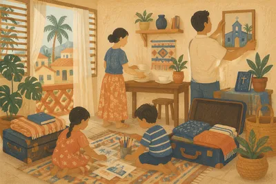 Missionary Family Settling into Overseas Home