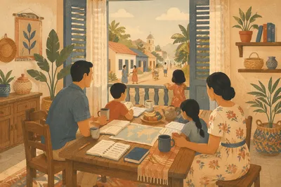 Missionary Family Settling Into Overseas Home