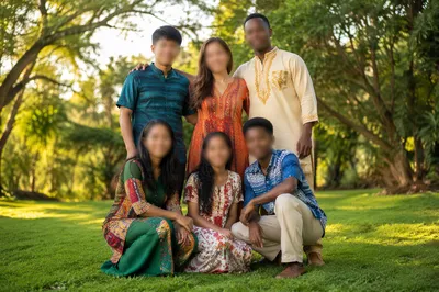 Multicultural Missionary Family in Sunny Park