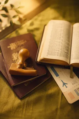 Missions Travel Bible and Passport Still Life