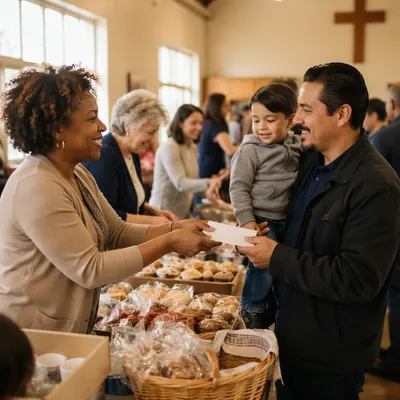 Community Fundraiser in Church Fellowship Hall