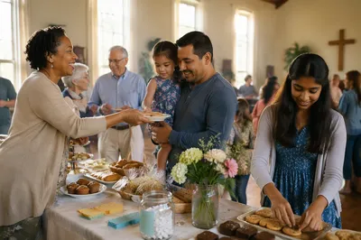 Church Fundraiser in Bright Fellowship Hall