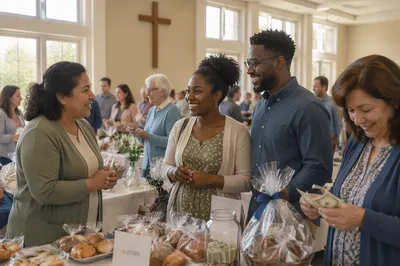 Community Fundraiser in Church Fellowship Hall
