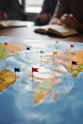 World Map Pins for Missions Prayer