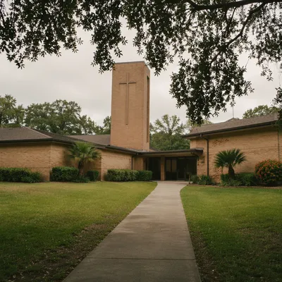 Modern Community Church with Bell Tower