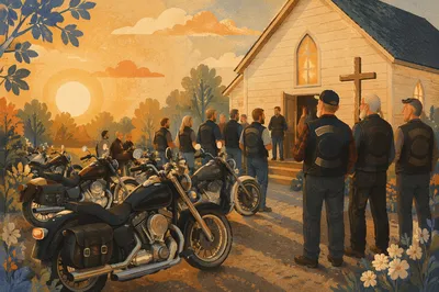 Motorcycle Ministry Gathering at Roadside Chapel